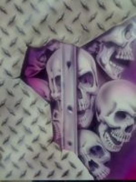 Course= checkerplate & Skulls 150