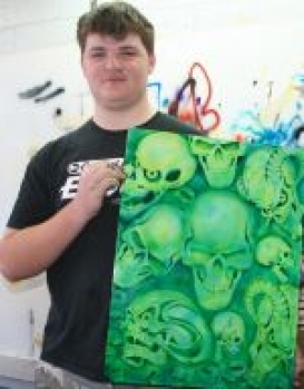 2010 course boy and green skulls 150
