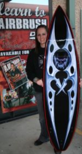 Courses - Girl with surfboard May 08 150