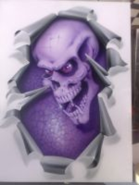 Courses - Panel Project purple with skull and scalls 150