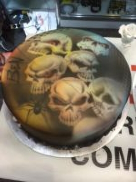 150 Cake airbrushed