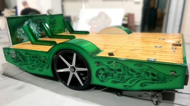 Airbrushed Bike trailer