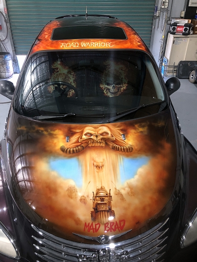Airbrushed Mad Max Car