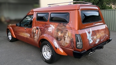 Airbrushed Panel Van