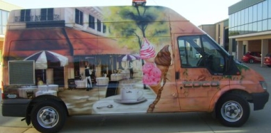 Promotional - Ice Cream van Airbrushed BAR COCO