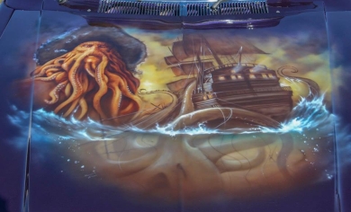 Airbrushed Panel Van - Folly