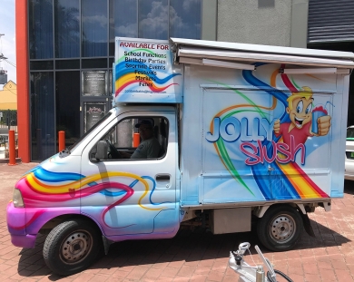 Airbrushed Jolly Slush Van