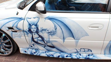 Airbrushed Car
