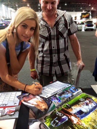 Airbrush body painting at Summernats