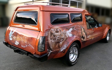 Airbrushed Panel Van