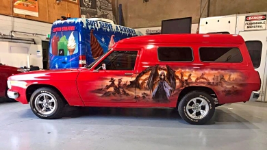Airbrushed Panel Van