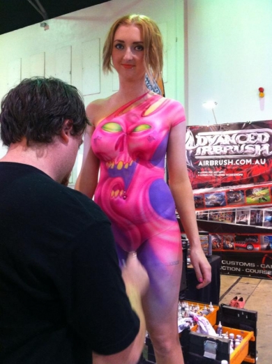 Body Painting at Tattoo Expo Sydney