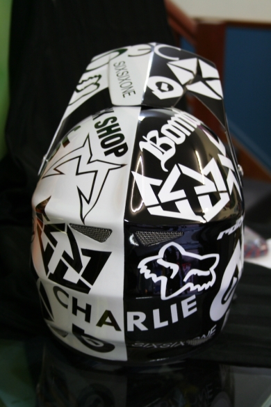 Helmet - Black and White Themed