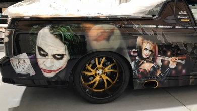 Airbrushed Batman Ute