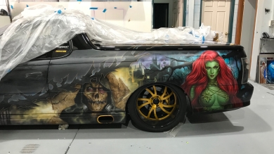Airbrushed Batman Ute