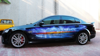 Airbrushed Car