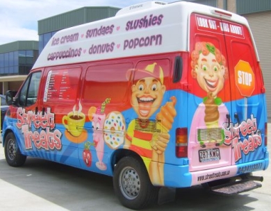 Promotional - Ice Cream and Food VAN Airbrushed
