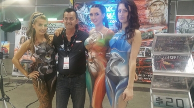 V8 super cars Airbrush body painting