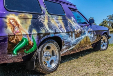 Airbrushed Panel Van - Folly