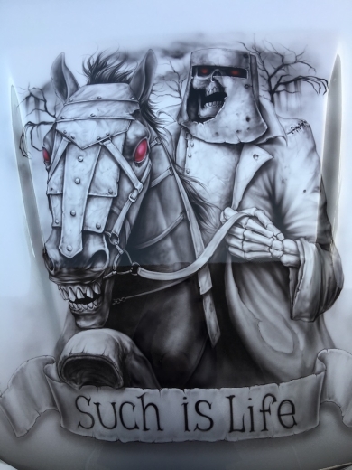 Airbrushed Car Bonnet