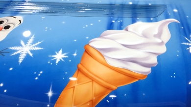 Airbrushed ice Cream Van