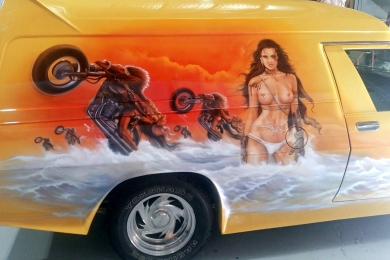 Airbrushed Panel Van - Enigma