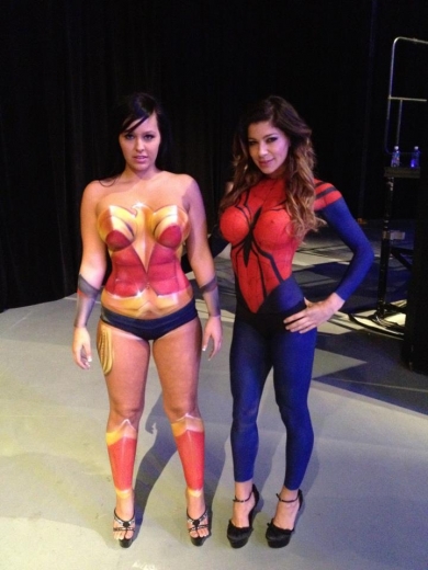 Wayne Body Painting at charity event