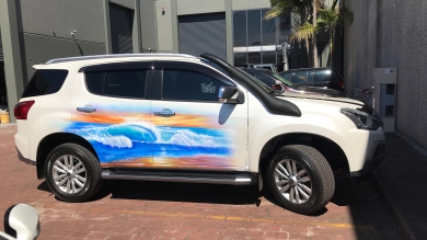 Airbrushed Beach Theme