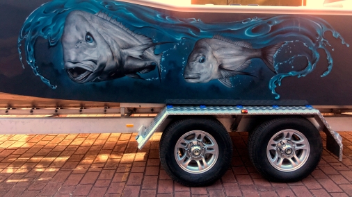 Airbrushed Boat