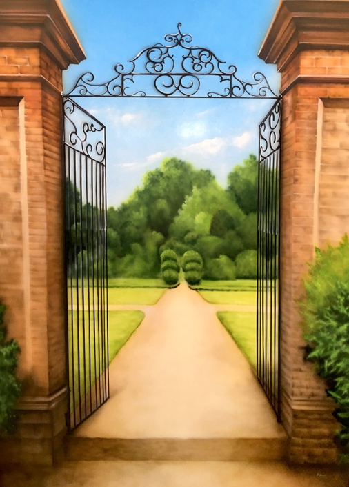 Wall art At garden show EDIT