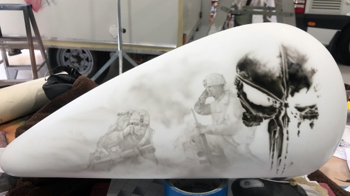 Pearl White Tribute Bike Tank