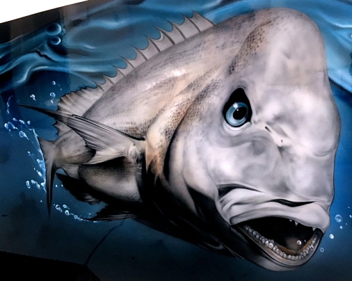 Airbrushed Boat