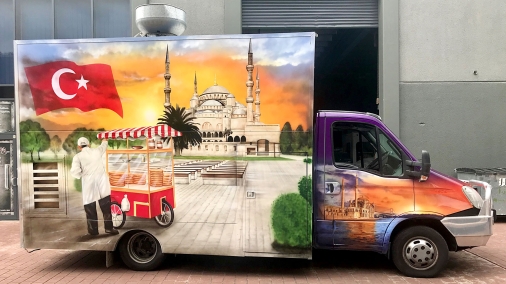 Airbrushed Food Truck