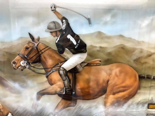 Airbrushed Horse Trailer