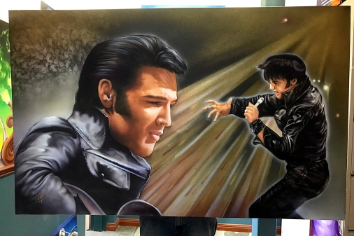Elvis Airbrushed Art