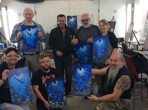 Wayne's class at Custom Paint Shop
