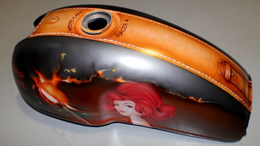 Airbrushed Bike Tank