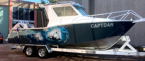 Airbrushed Boat