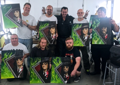 Wayne's class at Custom Paint Shop