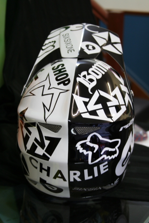 Helmet - Black and White Themed