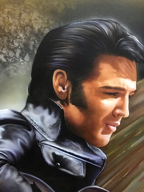 Elvis Airbrushed Art