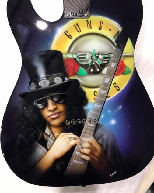 Airbrushed Guitar