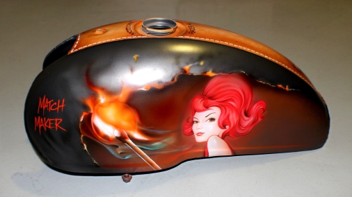 Airbrushed Bike Tank