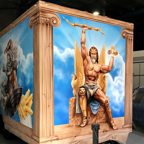 Souvlaki King - Airbrushed Food Truck