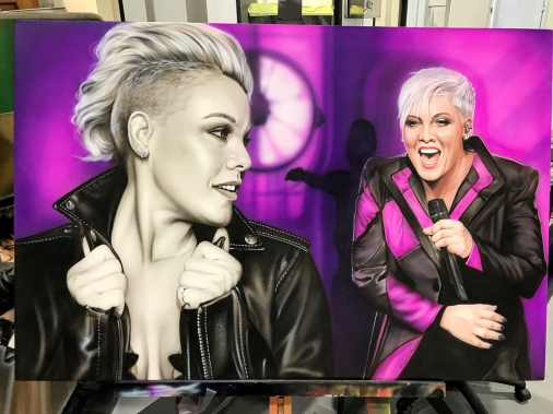 Pink Airbrushed Art