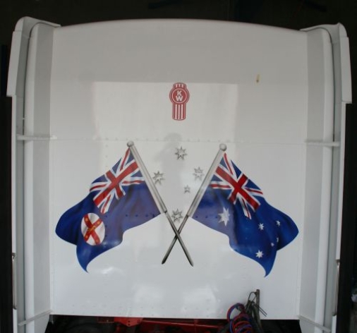 Truck - Aussie & NSW Flags