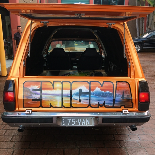 Airbrushed Panel Van