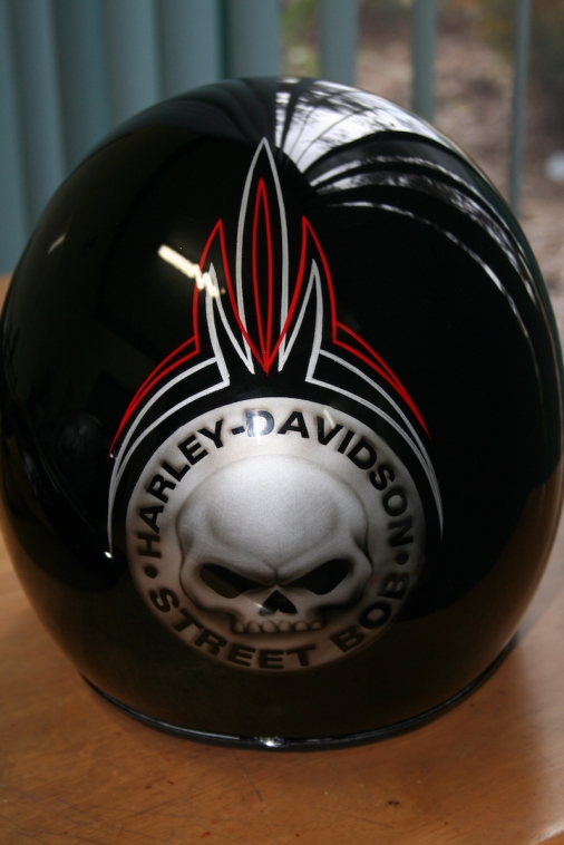 Helmet - Harley Davidson with Pinstriping