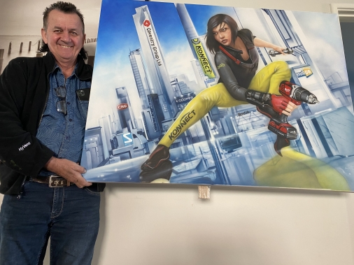 Wayne Airbrush Canvas