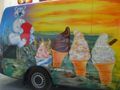 Promotional - Ice cream van Airbrushed Mountain themed